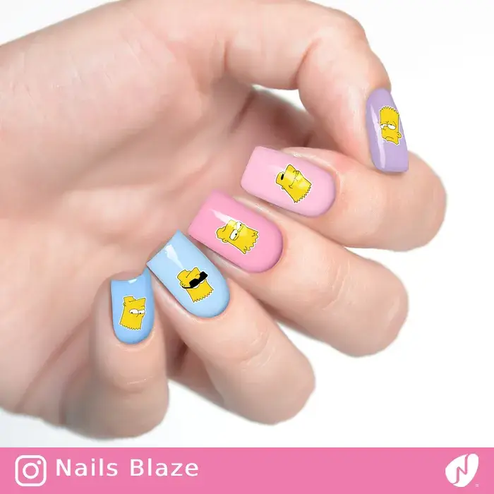 Bart Simpson | Cartoon Nails - NB92